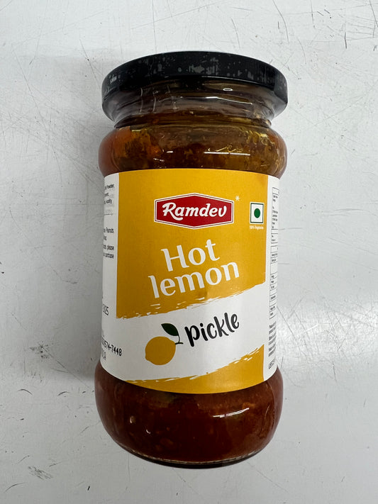 Ramdev: Hot Lemon Pickle - 283g