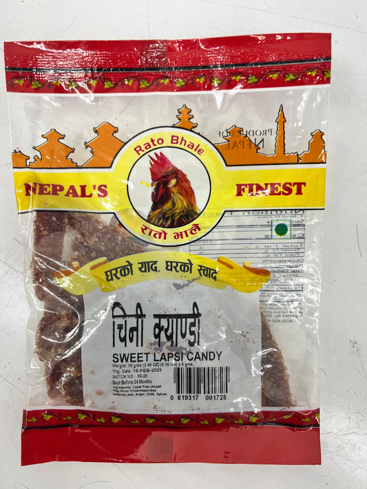 Rato Bhale: Sweet Lapsi Candy - 70g