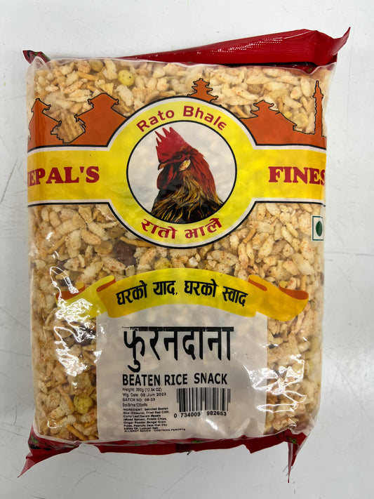 Rato Bhale: Beaten Rice Snack - 350g